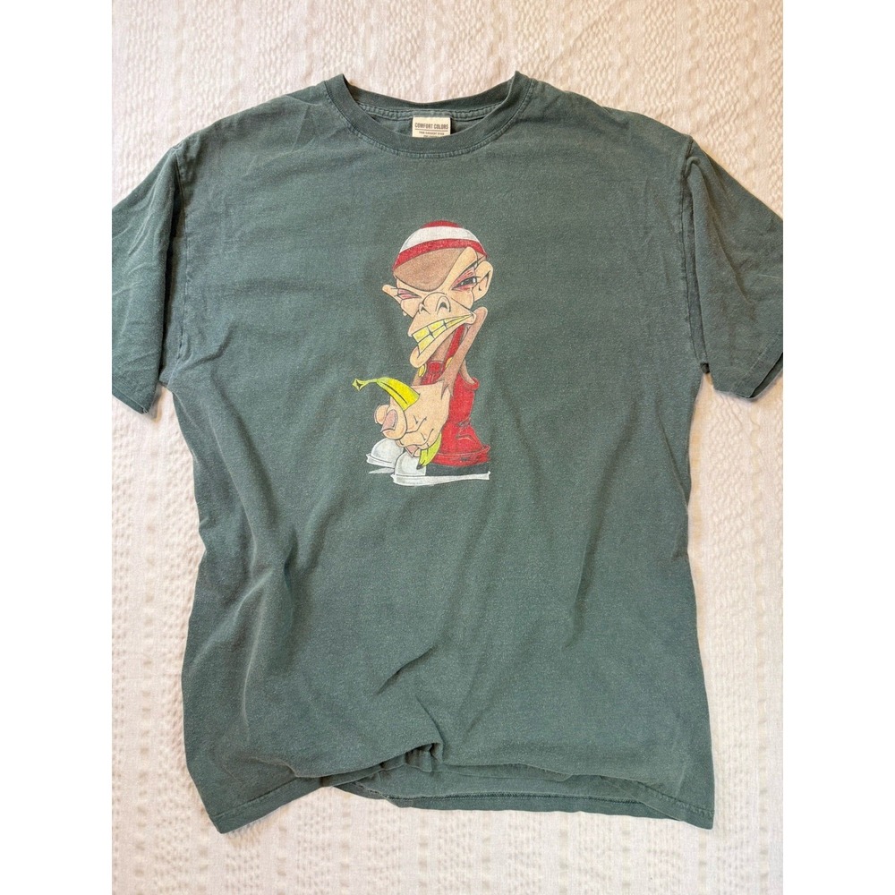 Comfort Colors Southern Proper Graphic T Shirt Mens‎ XXL Green Monkey Banana Tee